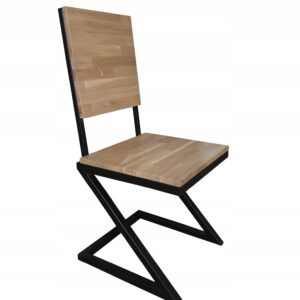 Krzesło industrialne “Z” loft buk