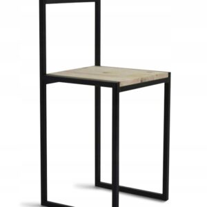 Krzesło barowe Stołek industrialny 35 x 35 cm sosna